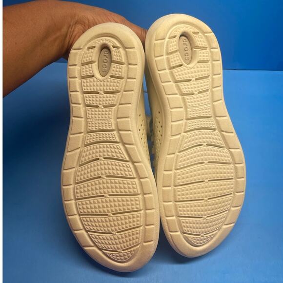 Crocs Literide Pacer W 205234 Women's Pearl White Athletic Sneakers Shoes Size 8 - Picture 8 of 11
